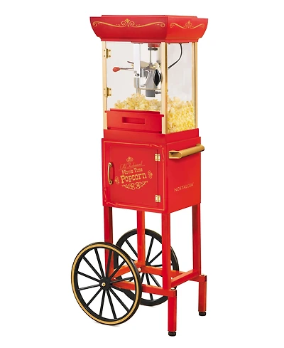 Nostalgia 10-Cup Popcorn Cart NKPCRT2548RD