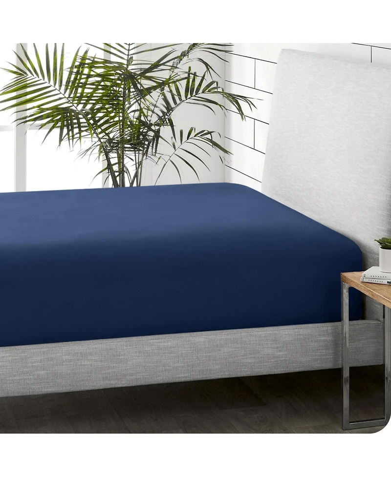 Bare Home Cotton Flannel Fitted Sheet, Twin