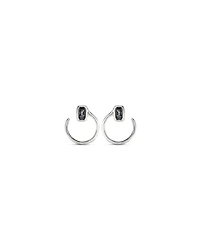 UNOde50 Sterling Silver-Plated Metal Alloy Needle Shaped Earrings