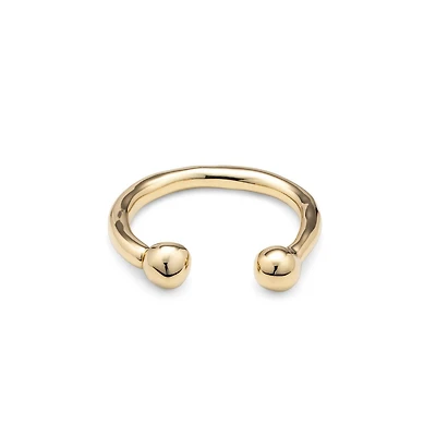 UNOde50 Sterling Silver and 18k Gold Zen Metal Bracelet