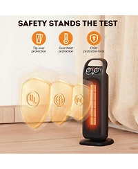 Sugift Space Heater 1500W Electric Heater Portable Ptc Ceramic Heater for Bedroom, Office, and Other Rooms