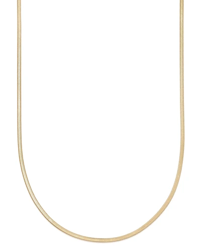 Macy's Diamond Cut Snake Chain 18" Necklace (3mm) in 10k Yellow Gold
