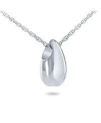 Sterling Silver Tear Drop Cremation Pendant with 18 inch Necklace