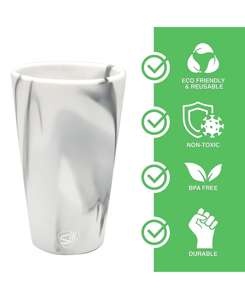 Pint Glasses: 2 pk - Mountain Marble