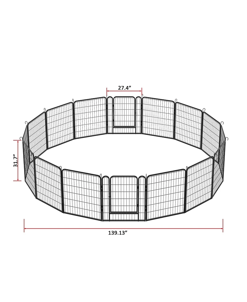 Streamdale Rust-Resistant Pet Wire Fence with Versatile Shapes and Auto Lock