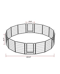Streamdale Rust-Resistant Pet Wire Fence with Versatile Shapes and Auto Lock