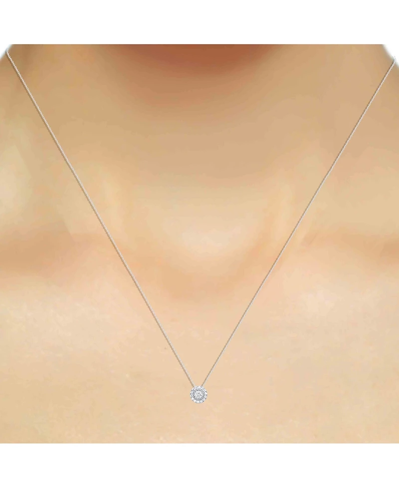 Forever Grown Diamonds 2-Pc. Set Lab-Grown Diamond Pendant Necklace & Matching Stud Earrings (1/2 ct. t.w.) Sterling Silver or 14K Gold-Plated Ster