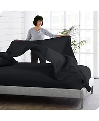 Bare Home Ultra-Soft Double Brushed Flat Top Sheet