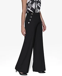Karl Lagerfeld Paris Women's Sailor Wide-Leg Pants