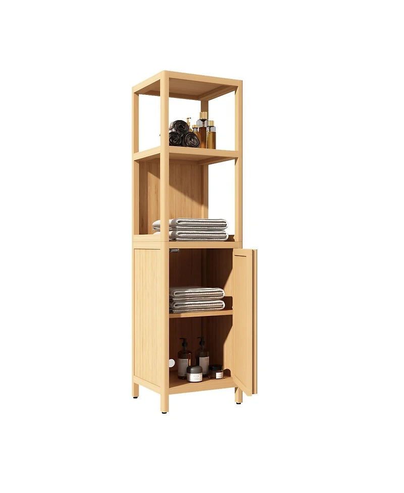 Streamdale Bamboo Storage Cabinet for Bathroom and Living Room
