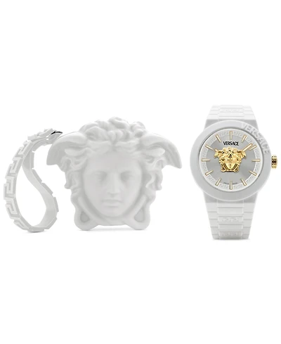 Versace Men's Swiss V-Pop White Silicone Strap Watch 43mm