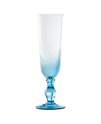 Anton Studio Designs Swirl Champagne Flutes, Set of 4