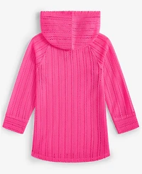 Epic Threads Toddler And Little Girls Long-Sleeve Hooded Mesh Swim Cover-Up, Exclusively at Macy's