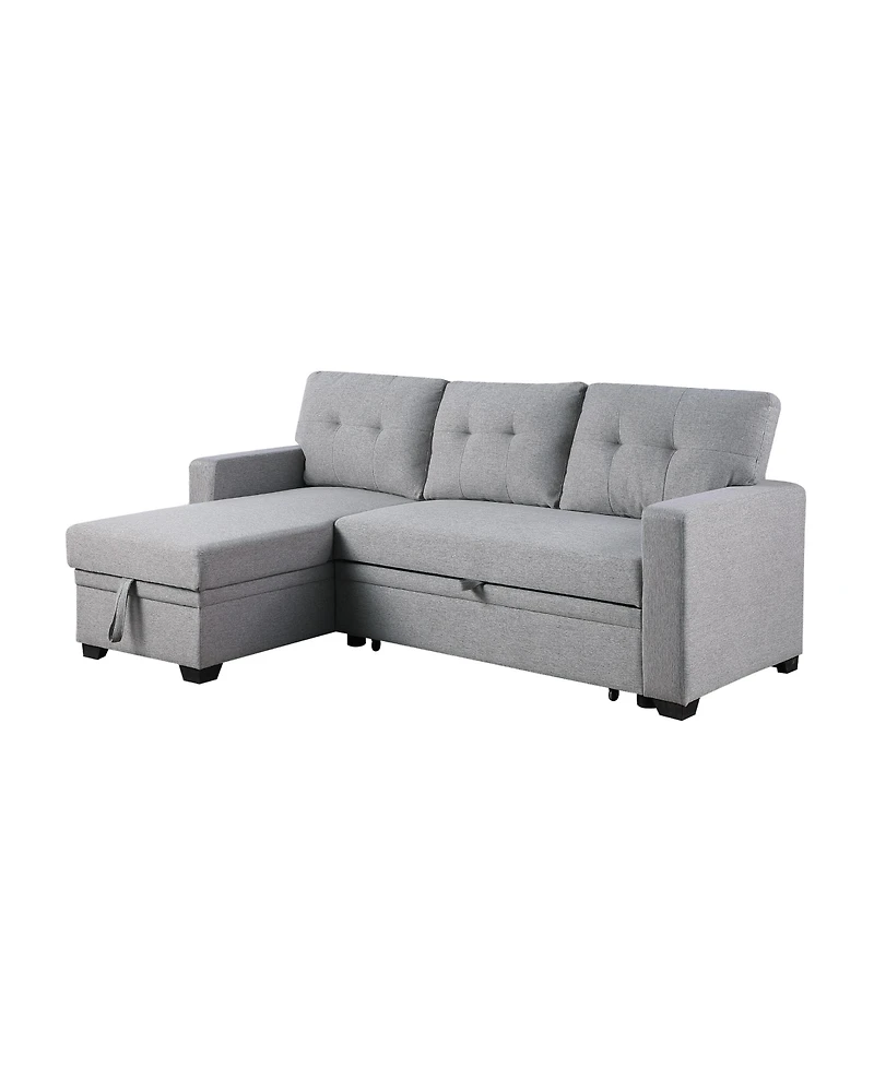 Streamdale Upholstered Pull Out Sectional Sofa With Chaise