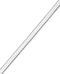 18" Flat Herringbone Chain Necklace (1-1/4mm) in 14k White Gold