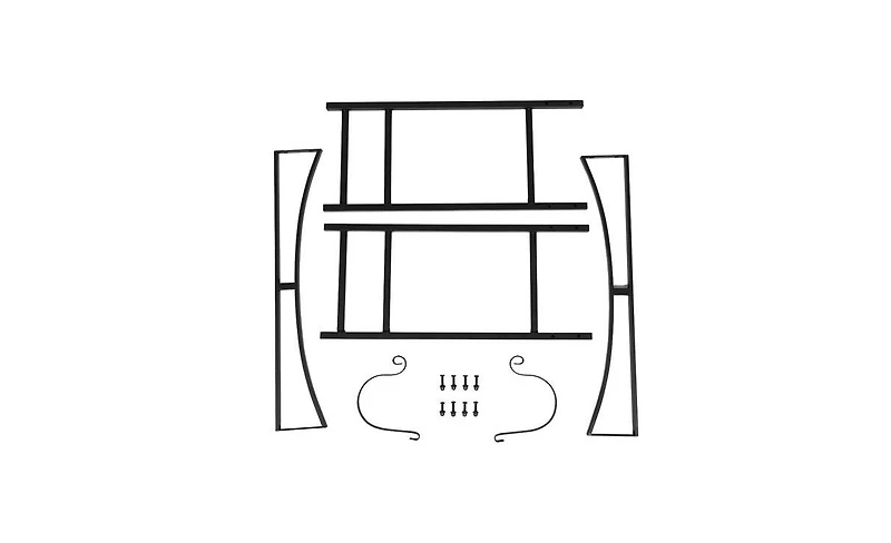 Slickblue 33" Powder-Coated Firewood Holder – Durable Storage Solution for Indoor and Outdoor Use