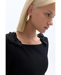 Nocturne Women's Cape Sleeve Maxi Dress