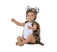 Dress Up America Leopard Romper & Hood Costume Set - Infants Boys Girls