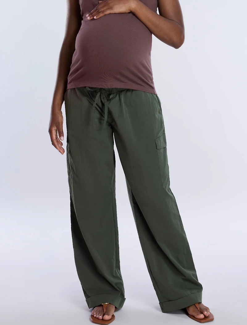 Motherhood Maternity Under the Belly Utility Cargo Relaxed Fit Pant