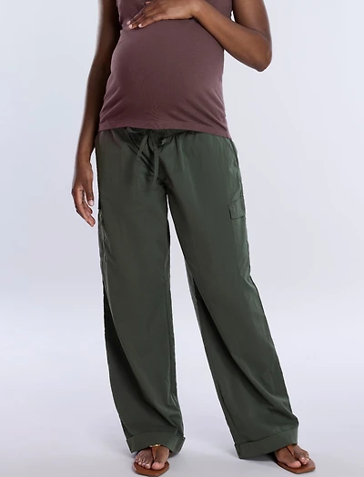 Motherhood Maternity Under the Belly Utility Cargo Relaxed Fit Pant