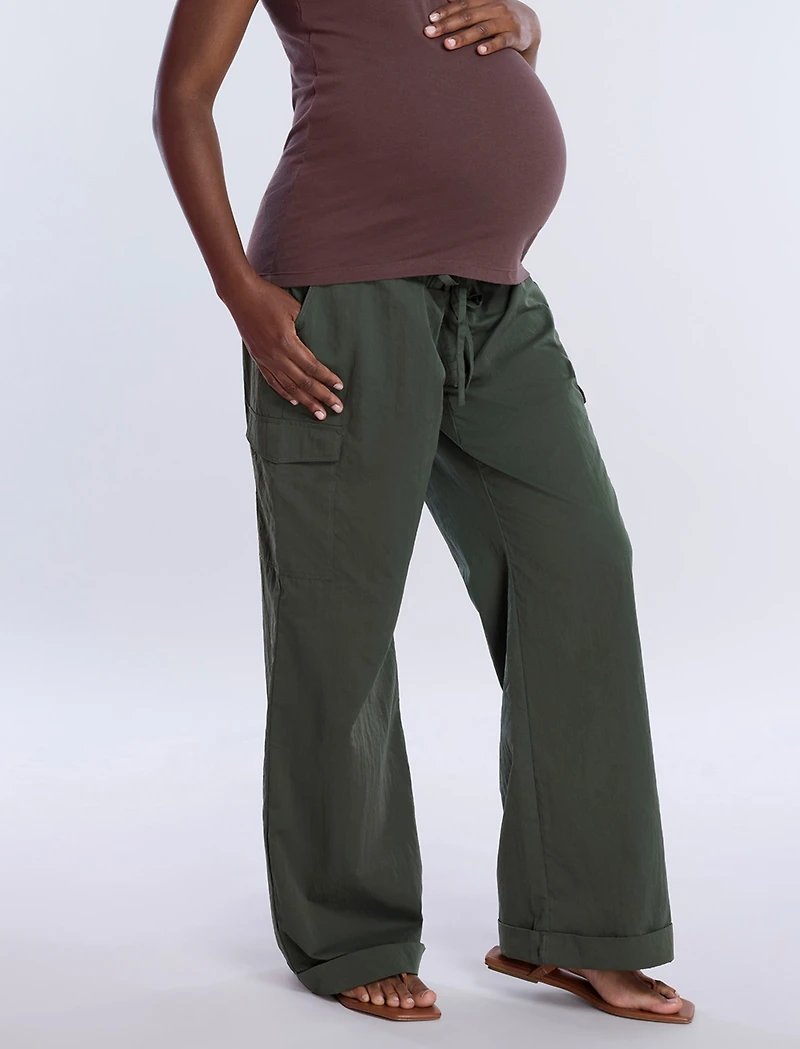 Motherhood Maternity Under the Belly Utility Cargo Relaxed Fit Pant