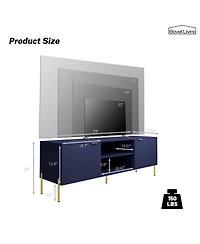 Unique Herringbone Design Multifunctional Tv Stand With Led Light