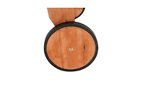 Slickblue Outdoor Garden Fir Wooden Bed with Wheels and Drawers