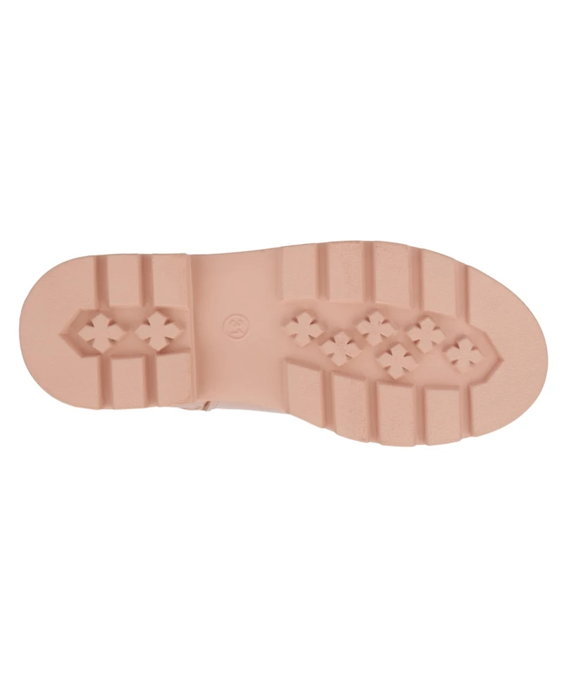 Olivia Miller Girls Harness Lug Sole Boots