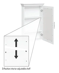 Somerset Wall Cabinet with Mirror