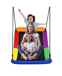Hongge 700lb Giant 60 Inch Platform Tree Swing for Kids and Adults-Multicolor