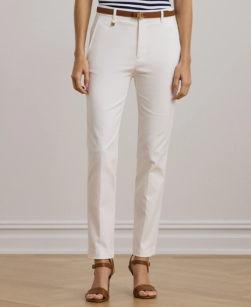 Lauren Ralph Double-Faced Stretch Cotton Pant