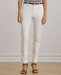 Lauren Ralph Double-Faced Stretch Cotton Pant