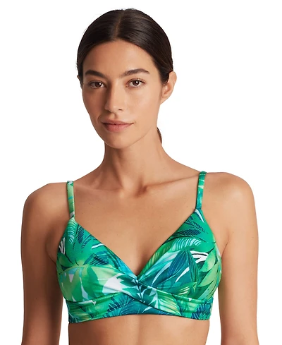Lauren Ralph Lauren Women's Printed Twist-Front Bikini Top