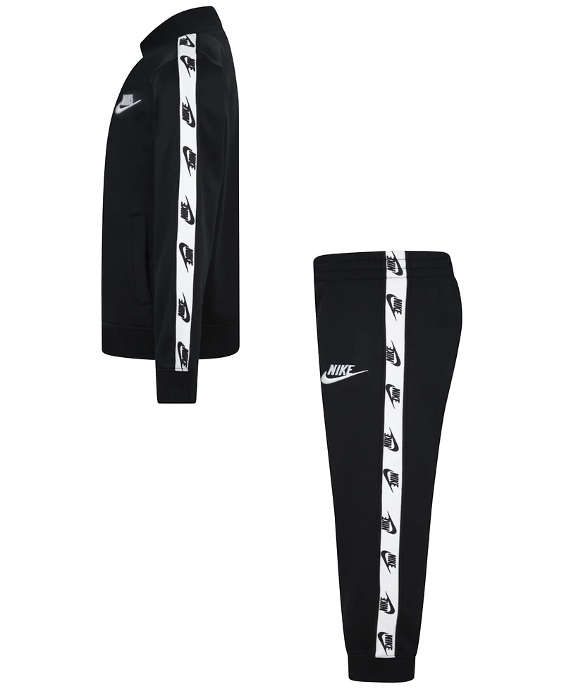 Nike Little Boys Dri-fit Full-Zip with Logo Taping Trim Jacket & Pants, 2-Piece Set