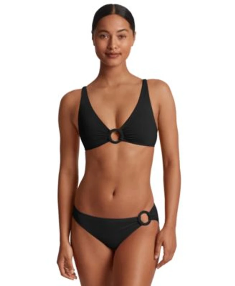 Lauren Ralph Lauren Womens Macrame O Ring Bikini Top Bottoms