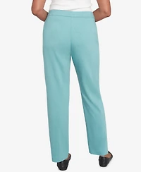 Alfred Dunner Women's Lake Victoria Pull-On Millennium Average Length Pants