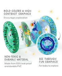 The Peanutshell Inflatable Tummy Time Roller, Land and Sea