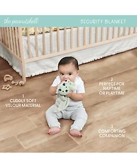 The Peanutshell Dino Tummy Time Mat and Security Blanket Crib Bedding Set, 4-Piece Set