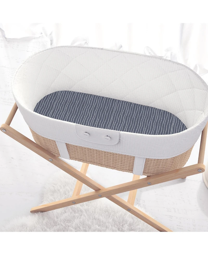 The Peanutshell Soft Cloud Bassinet Sheets for Newborn Baby Girl or Baby Boy, 4 Pack Set