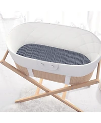 The Peanutshell Soft Cloud Bassinet Sheets for Newborn Baby Girl or Baby Boy, 4 Pack Set