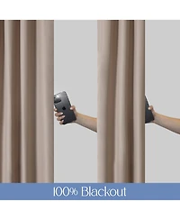 Soft Cotton Feel Twill Polyester Blackout Grommet Pair (2 panels