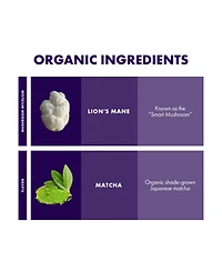 Host Defense MycoBrew Matcha - Matcha Drink Mix - Matcha Green Tea Powder that Includes Lion's Mushroom - Drink Mix with Organic Matcha Tea