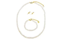 Lily Nily Girls Freshwater Pearl Set - Necklace, Bracelet, Earrings