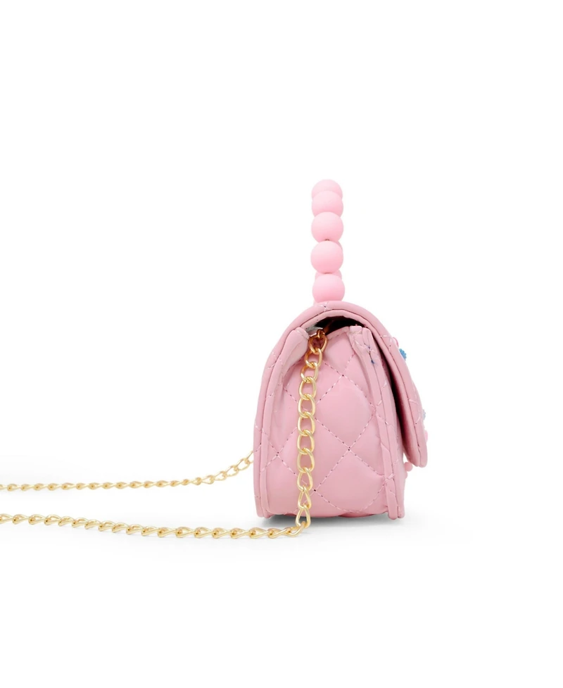Tiny Treats + Zomi Gems Girls Pearl Handle Message Charm Handbag