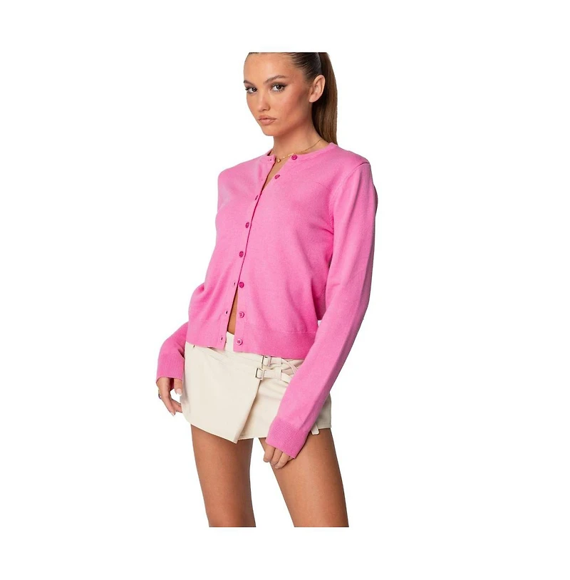 Edikted Womens Shlo Knitted Cardigan