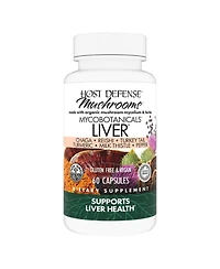Host Defense MycoBotanicals Liver Capsules - Liver Health Supplement with Milk Thistle & Turmeric Root