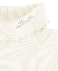 Levi's Little Girls 2-Piece Long Sleeve Top and Sparkle Tiered Skirtall Set