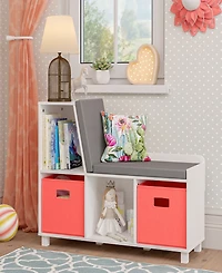 RiverRidge Home Book Nook Collection Kids Storage Bench with Cubbies