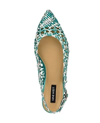 Nine West Women's Soel Woven Slingback Dress Flats