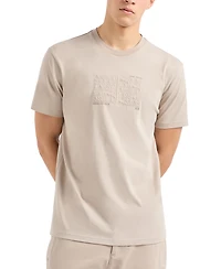 A|X Armani Exchange Men's Short Sleeve Crewneck Embroidered Graphic T-Shirt